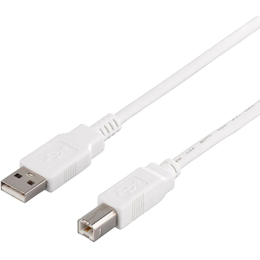 ＢＵＦＦＡＬＯ　ＵＳＢ２．０ケーブル（Ａ　ｔｏ　Ｂ）　２ｍ　ホワイト　ＢＳＵＡＢ２２０ＷＨ＿