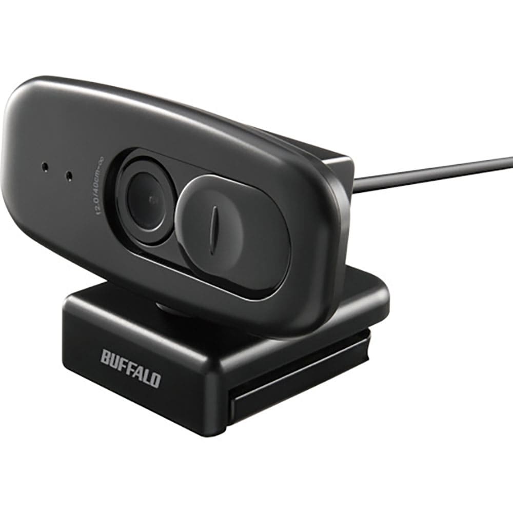 ＢＵＦＦＡＬＯ　２００万画素ＷＥＢカメラ　１０８０Ｐ　ＦｕｌｌＨＤ　マイク内蔵　ブラック　ＢＳＷ３＿