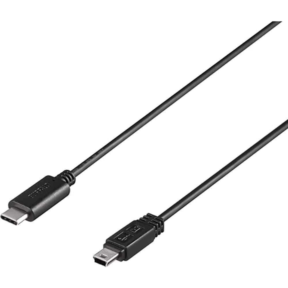 ＢＵＦＦＡＬＯ　ＵＳＢ２．０ケーブル　Ｃ－ｍｉｎｉＢ　０．５ｍ　ブラック　ＢＵ２ＣＭＮ０５ＢＫ＿
