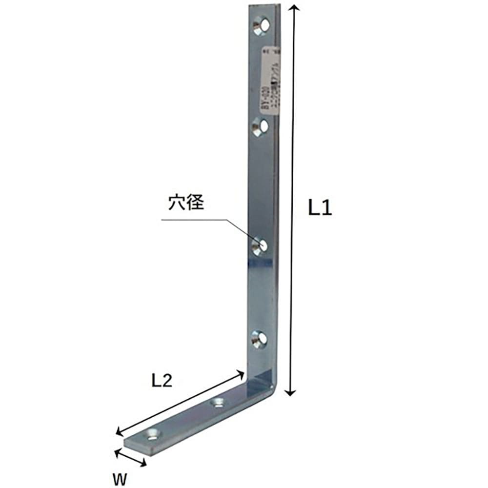 ＷＡＫＩ　ユニクロアングル棚受　ＢＹ－０２２　７５Ｘ１２０　ＢＹ－０２２＿