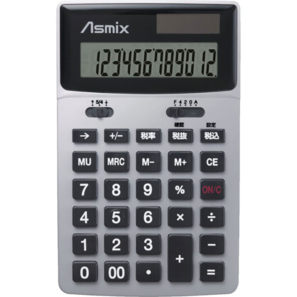 ＡＳＫＡ　ビジネス電卓　シルバー　Ｃ１２５１Ｓ＿