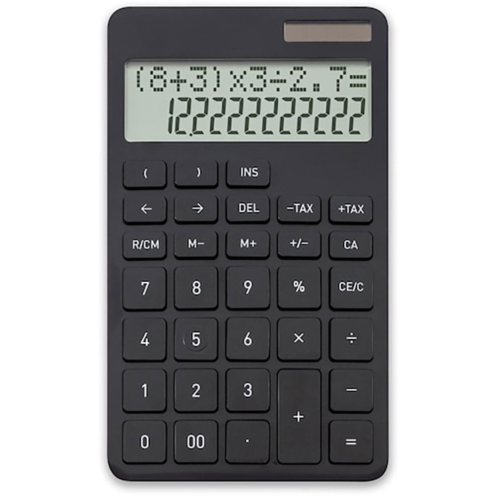 ＡＳＫＡ　計算式表示電卓　ブラック　Ｃ１２５８ＢＫ＿