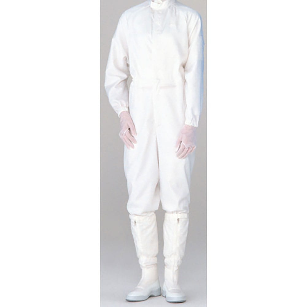 ミドリ安全　立体裁断構造超静電クリーンウェア　ホワイト　５Ｌ　Ｃ１５１５Ｗ－５Ｌ＿