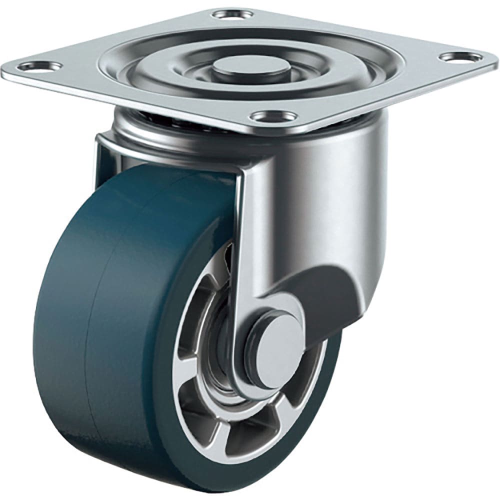 ユーエイ　プレート式　自在　低床キャスター　ウレタン　車輪径６５ｍｍ　　Ｈタイプ　ＣＡＬ－ＨＧ型　＿