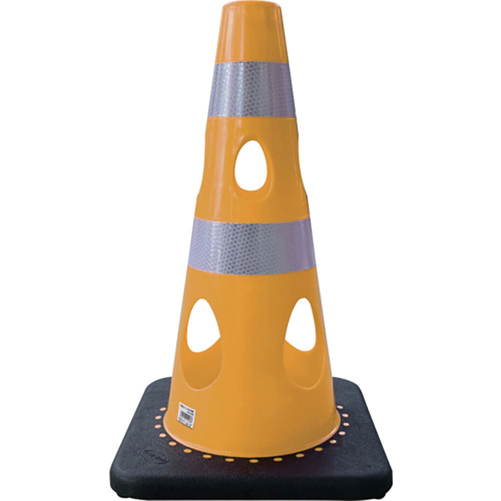 ＣＡＲ－ＢＯＹ　穴あきコーン４５０　反射ホワイト　イエロー　ＣＨＲ－４５０ＹＥ＿