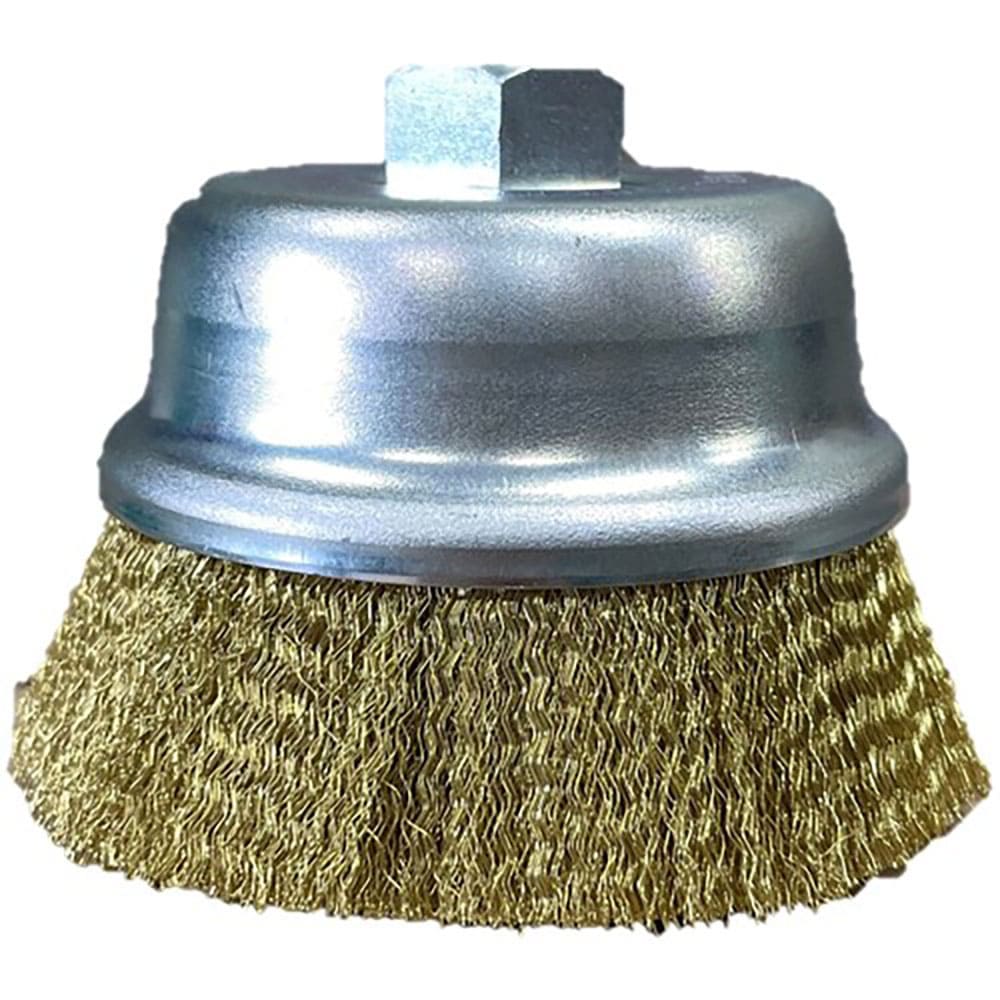 高島産業　カップブラシ　電動工具用　カップ型　７５ｘＭ１０ｘ２５ｘ６８　真鍮－０．１５　ＣＭＢ－０＿