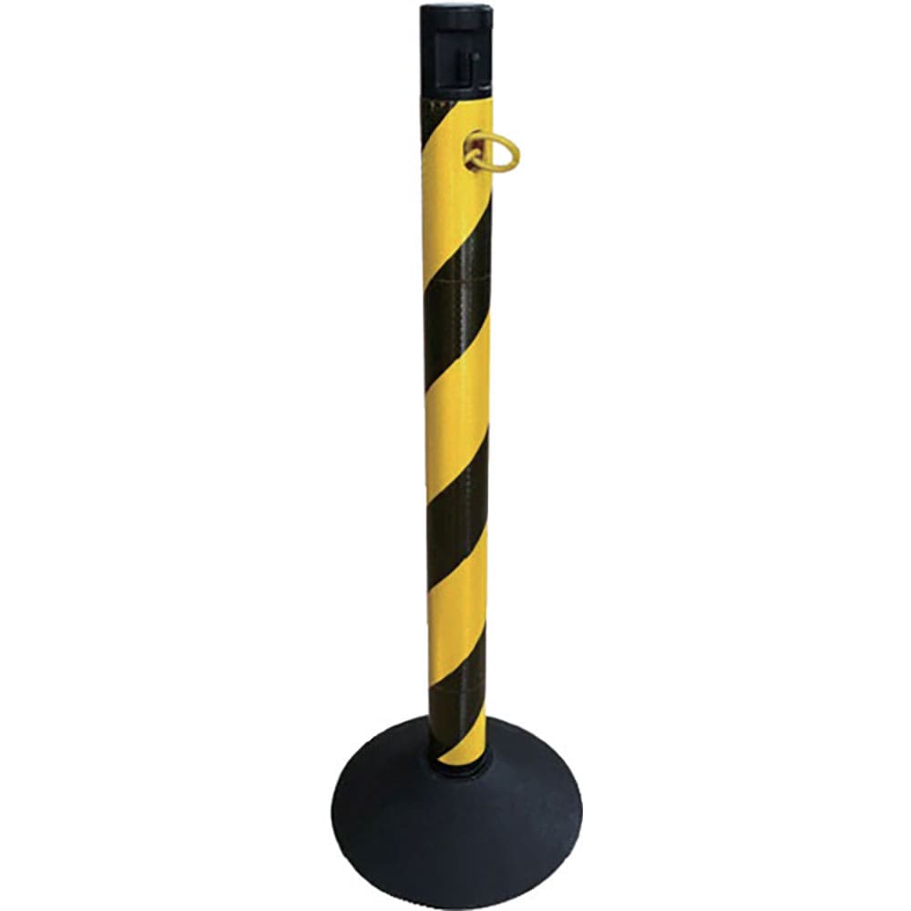 ＣＡＲ－ＢＯＹ　カラープラポール２．５ｍチェーン入りポールセット　トラ柄反射　ＣＮ－０５＿