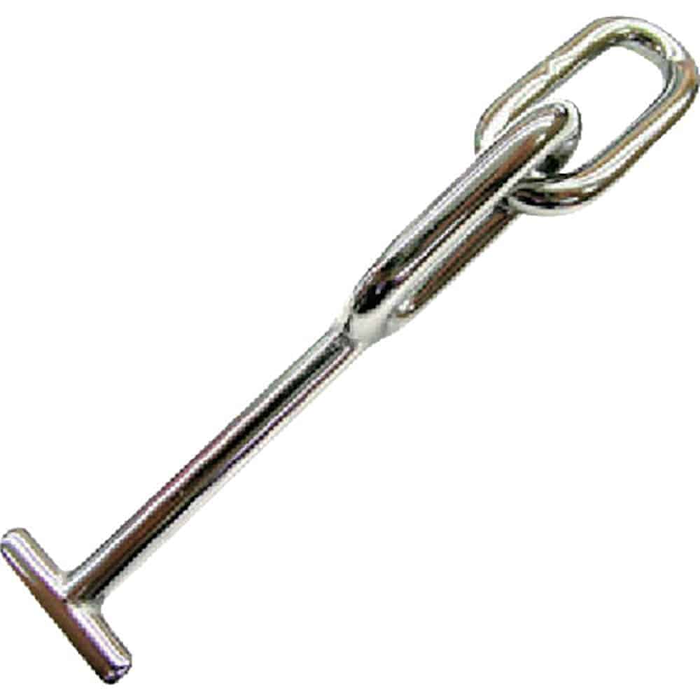 水本　ステンレス　車体ドア留め金具Ｂ型　全長１２５ｍｍ　ＤＦＢ－１＿