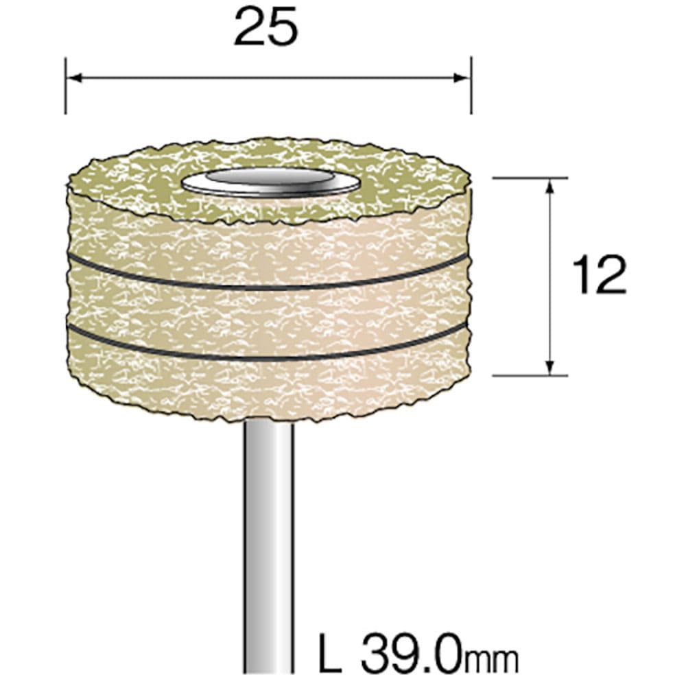Ｍｉｎｉｍｏ　デライトサンダー　積層＃２４０　φ２５　（３本入）　ＥＡ６０３２＿