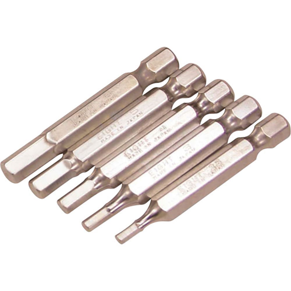 ＥＩＧＨＴ　六角棒ビット　対辺６．３５ｍｍ　溝９ｍｍ　４ｍｍＸ５０　単品　ＥＡ－６３　４ＭＭＸ５０＿