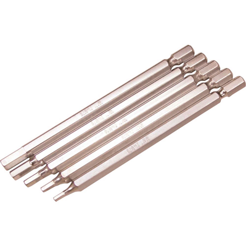 ＥＩＧＨＴ　六角棒ビット　対辺６．３５ｍｍ　溝１３ｍｍ　５ｍｍＸ１１０　単品　ＥＡ－６５　５ＭＭＸ＿