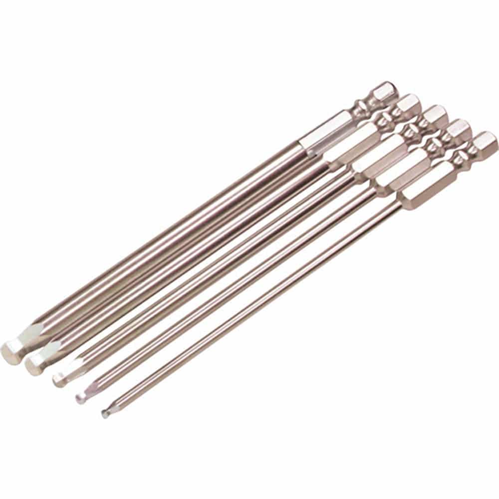 ＥＩＧＨＴ　六角棒ビット　テーパー　対辺６．３５　溝９＆１３　２．５Ｘ１３０　単品　ＥＡ－７０　２＿