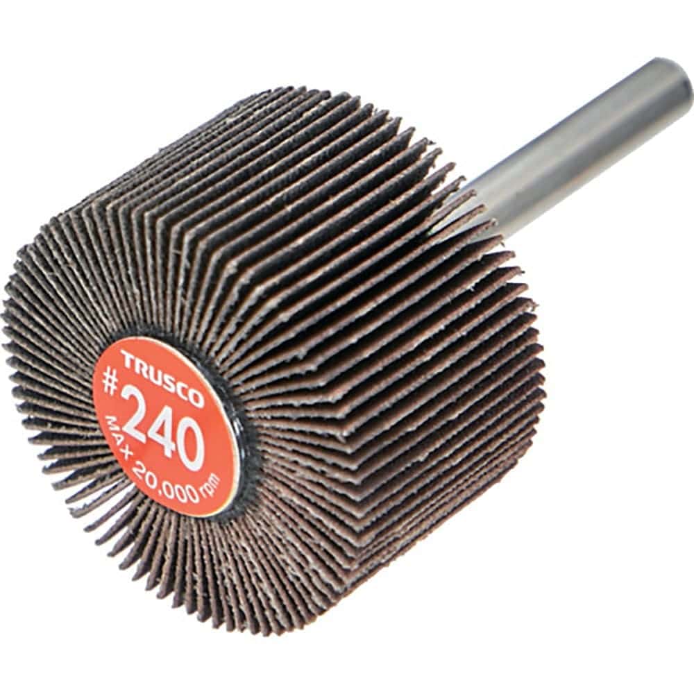 ＴＲＵＳＣＯ　エコノミーフラップホイール　軸径６ｍｍ　外径４０Ｘ幅２５Ｘ軸長３５　＃２４０（５個入＿