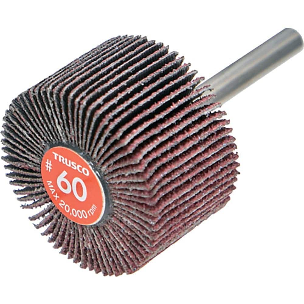 ＴＲＵＳＣＯ　エコノミーフラップホイール　軸径６ｍｍ　外径４０Ｘ幅２５Ｘ軸長３５　＃６０（５個入）＿