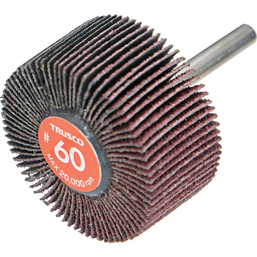 ＴＲＵＳＣＯ　エコノミーフラップホイール　軸径６ｍｍ　外径５０Ｘ幅２５Ｘ軸長３５　＃６０（５個入）＿