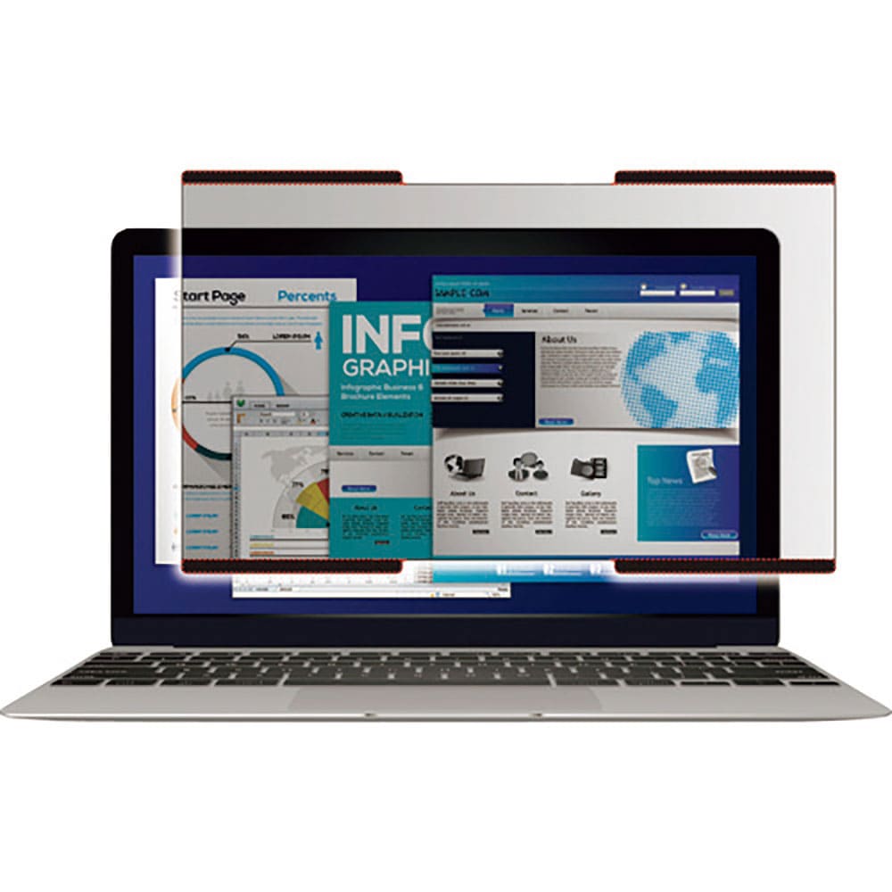 ＥＬＥＣＯＭ　吸着式のぞき見防止フィルター　１３．３Ｗインチ（１６：９）　ＥＦ－ＰＦＮＳ１３３Ｗ２＿