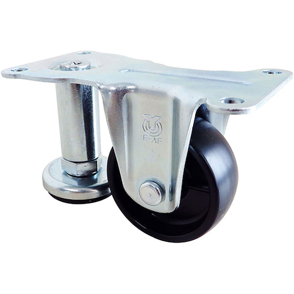 ユーエイ　プレート式　自在　アジャスター付キャスター　ゴム　車輪径５０ｍｍ　　Ｅタイプ　ＥＲ－ＡＦ＿
