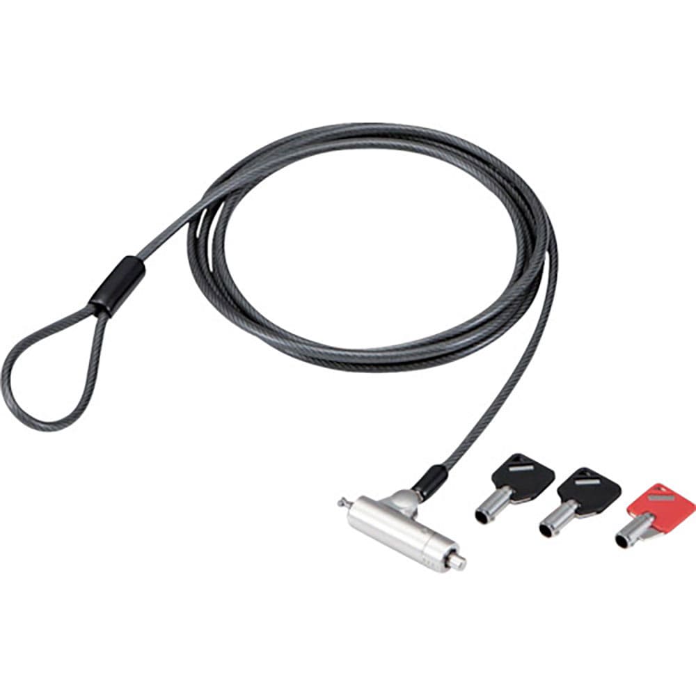 ＥＬＥＣＯＭ　セキュリティワイヤー　マルチスロット対応　シリンダー錠　アジャストツール付き　ＥＳＬ＿