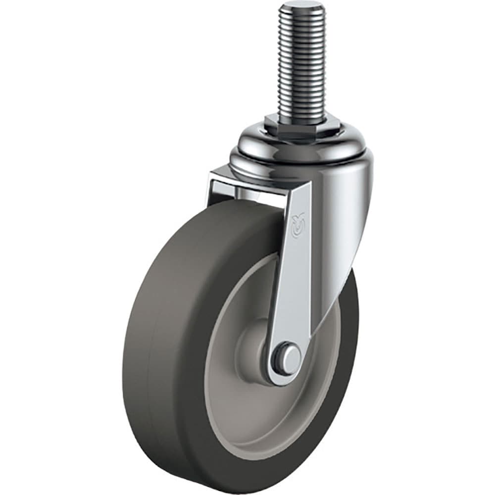 ユーエイ　ねじ込み式　自在　キャスター　エラストマー　車輪径１００ｍｍ　　Ｅタイプ　ＥＴ型　ネジ寸＿