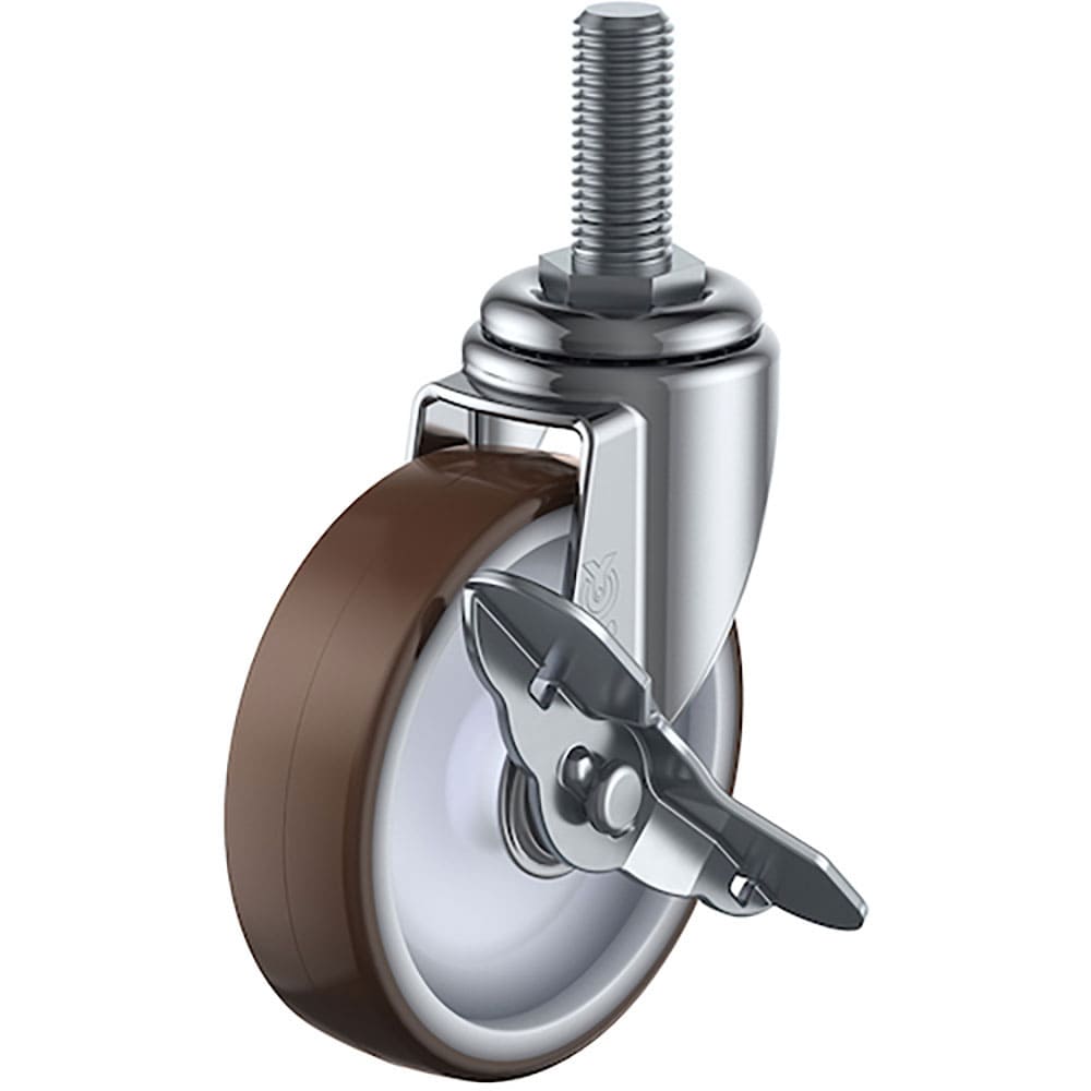 ユーエイ　ねじ込み式　自在　キャスター　ウレタン　車輪径１２５ｍｍ　ストッパー付き　Ｅタイプ　ＥＴ＿