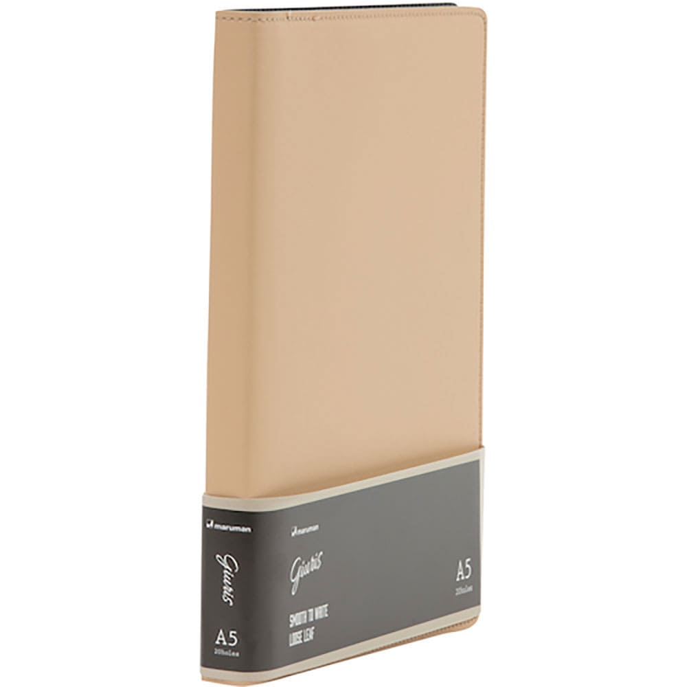 ｍａｒｕｍａｎ　Ａ５　バインダー　ジウリス　ベージュ　Ｆ２９０－２１＿