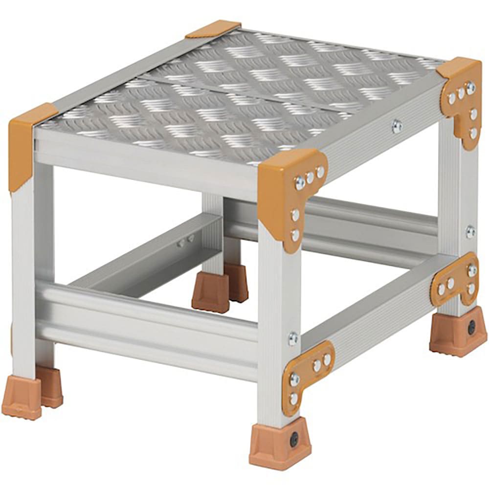 ＰｉＣａ　作業台　ＦＧＣ型　１段Ｗ３００×Ｄ４００×Ｈ３００　踏面縞板タイプ　ＦＧＣ－１３３０＿