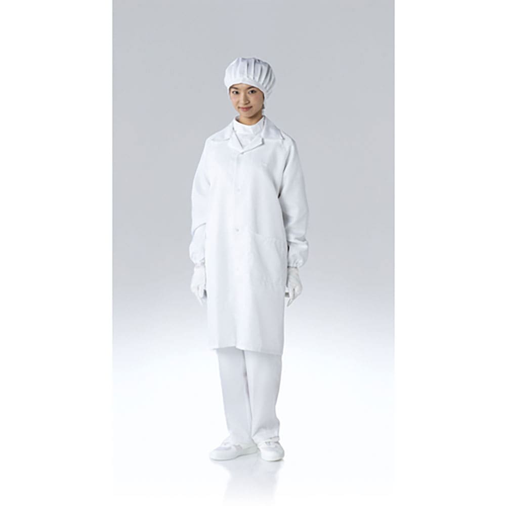 ＴｒｉＡｐｅｘ　クリーンルーム用コート　ＦＨ２４０Ｃ　ホワイト　ＬＬ　ＦＨ２４０Ｃ－０１－ＬＬ＿