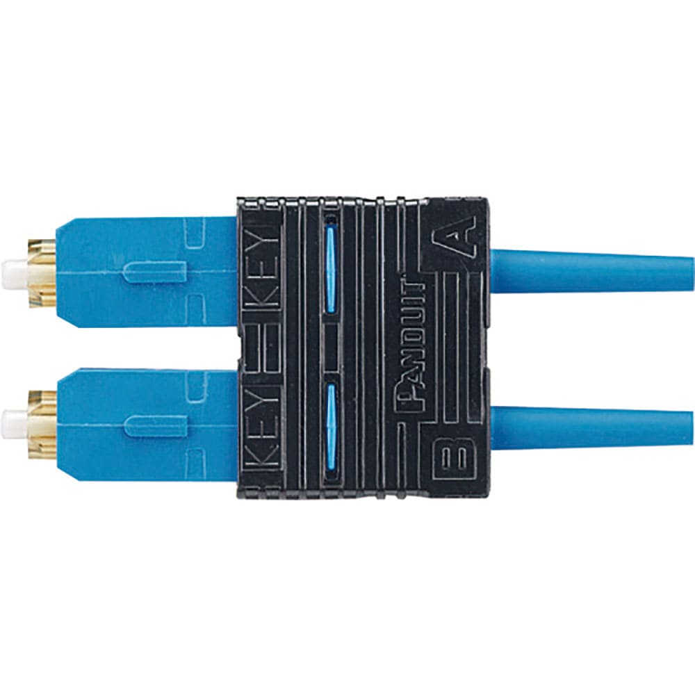 ＰＡＮＤＵＩＴ　研磨済みＳＣ光コネクタ　デュプレックス　ＯＳ１／ＯＳ２　青　ＦＳＣ２ＤＳＣＢＵ＿