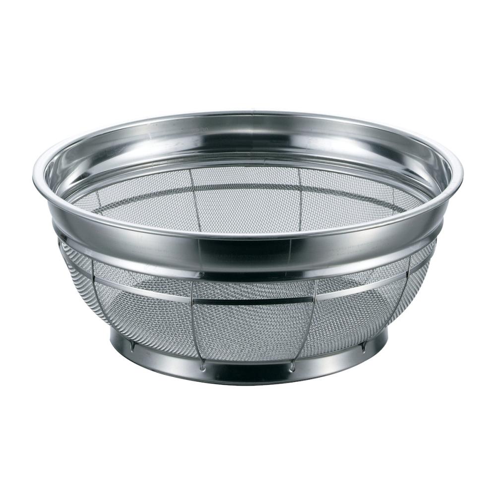 本間冬治工業　弁慶　ＢＫ　１８－８ステンレス　Ｆ型ザル普通目　２５ｃｍ　１４メッシュ