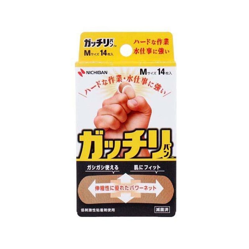 ニチバン　絆創膏　ガッチリバン　ＧＢ１４Ｍ　Ｍサイズ１４枚入　ＧＢ１４Ｍ