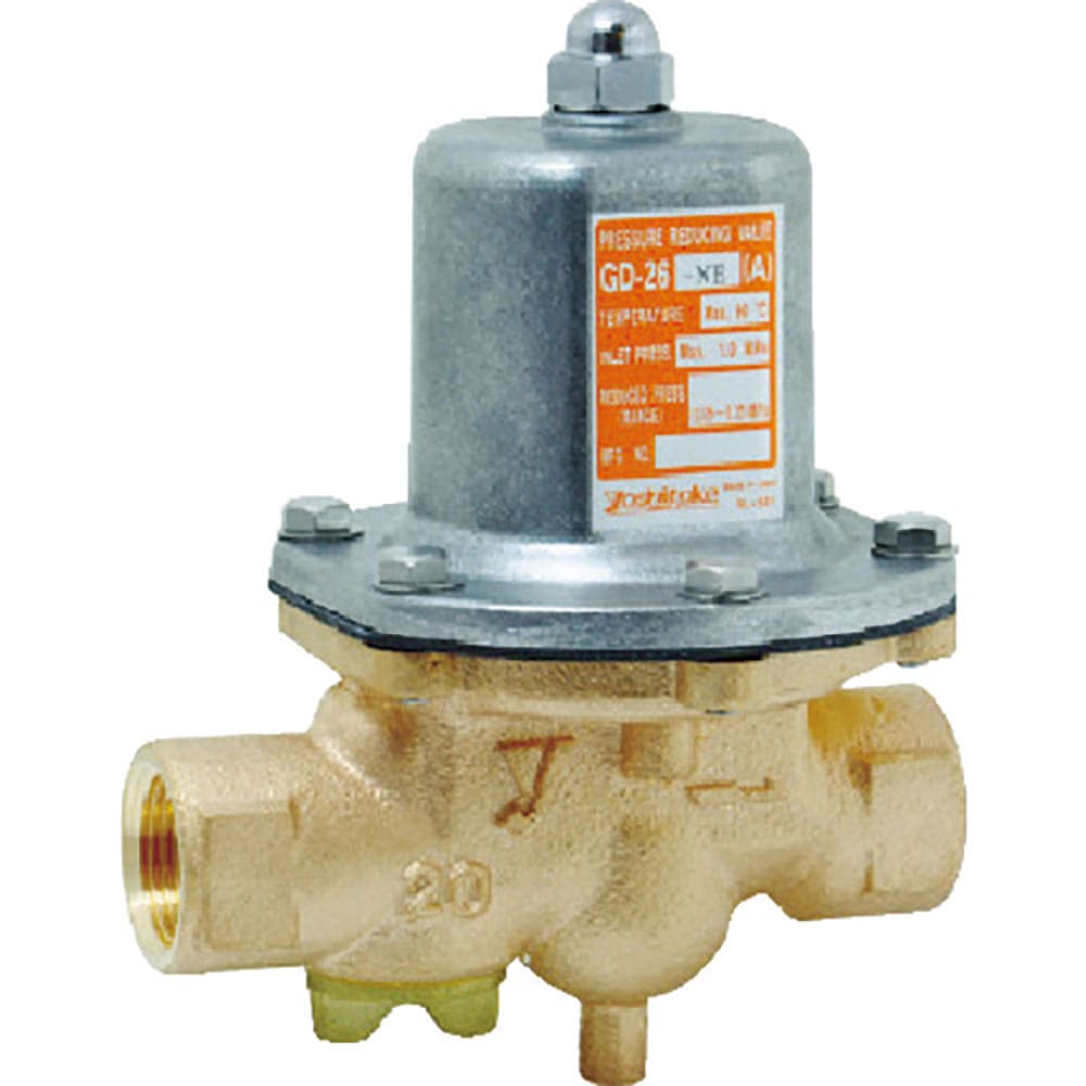 ＹＯＳＨＩＴＡＫＥ　水用減圧弁　二次側圧力（Ａ）　呼び径：１５Ａ、１／２Ｂ　ＧＤ－２６－ＮＥ－Ａ－＿