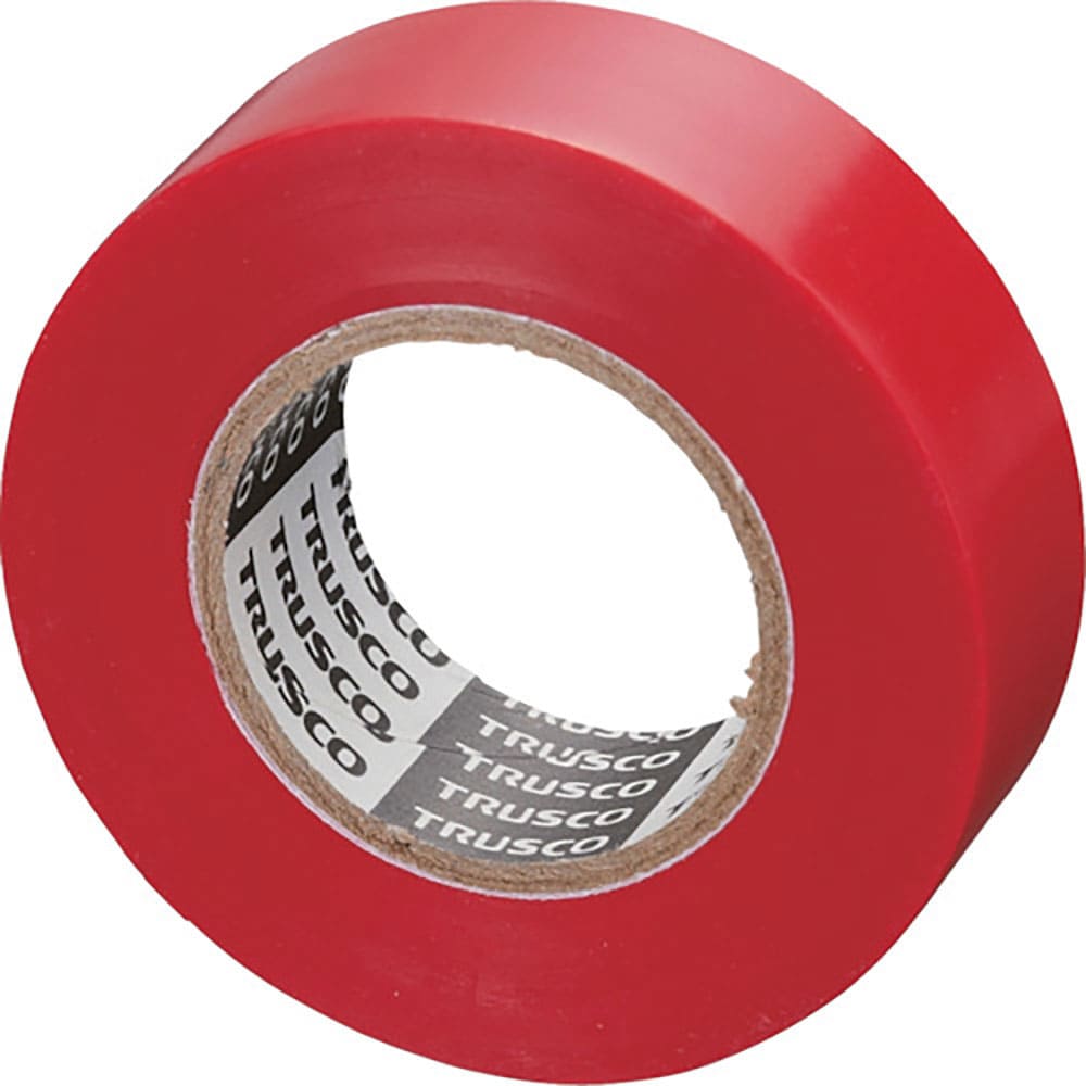 ＴＲＵＳＣＯ　脱鉛タイプビニールテープ　１９ｍｍＸ２０ｍ　赤　　１巻入り　ＧＪ２１２０Ｒ１Ｐ＿