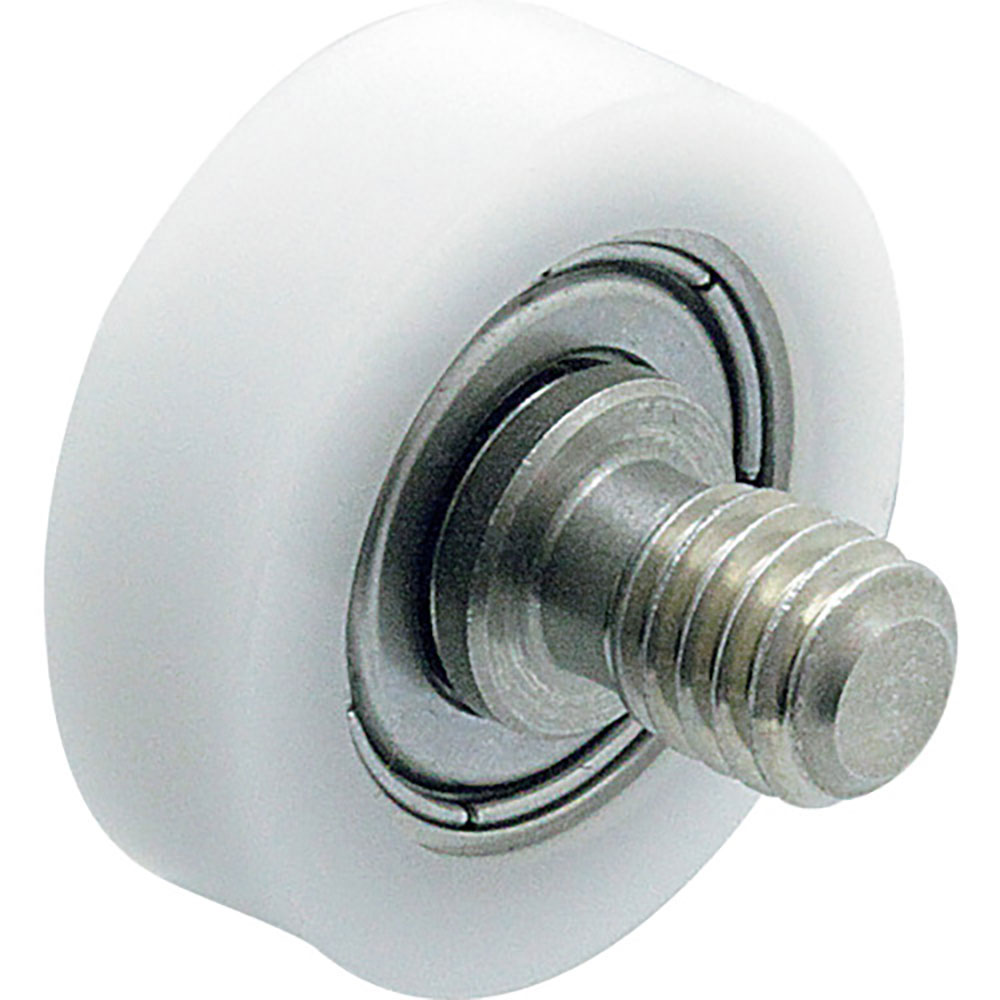 イマオ　樹脂製ガイドローラー（Ｆ型）　ＧＲＬ１５Ｍ４Ｐ－Ｆ－ＳＵＳ＿