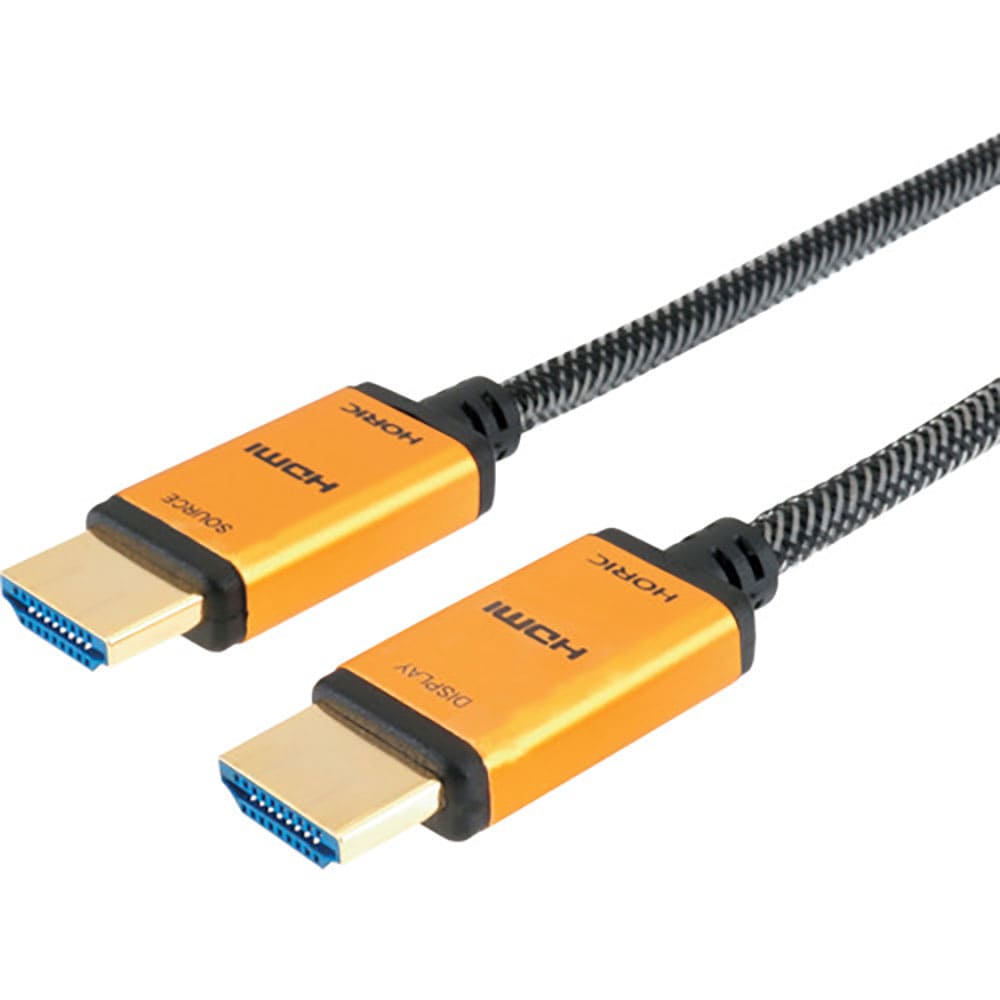 ＨＯＲＩＣ　光ファイバー　ＨＤＭＩケーブル　１５ｍ　メッシュケーブル　ゴールド　ＨＨ１５０－５３６＿