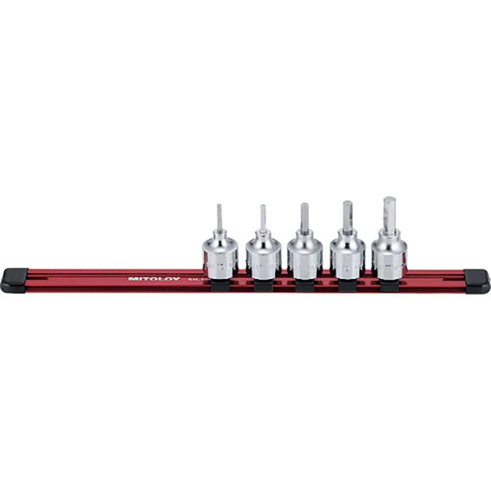ミトロイ　１／２　ヘックスソケット　ホルダーセット　５コマ６点　ＨＨ４０６Ｍ＿