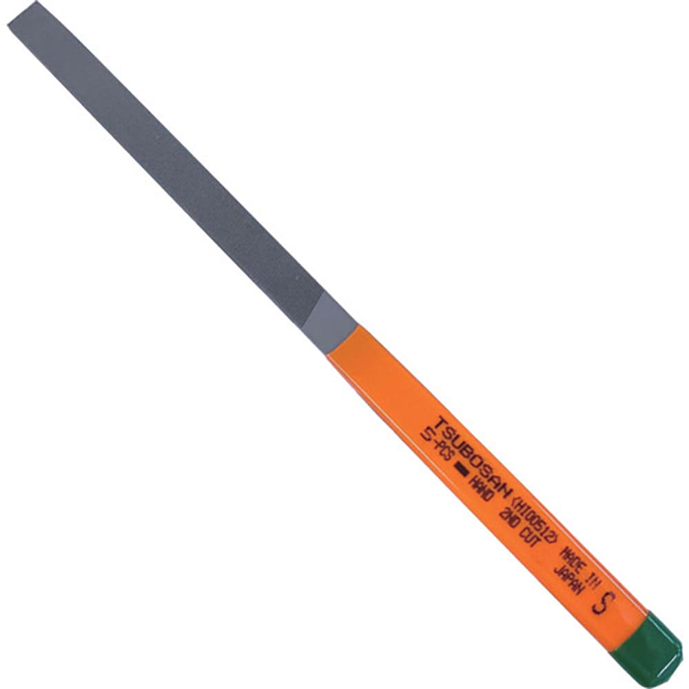 ツボサン　単目ヤスリ　５本組　平　中目　ＨＩ００５１２＿