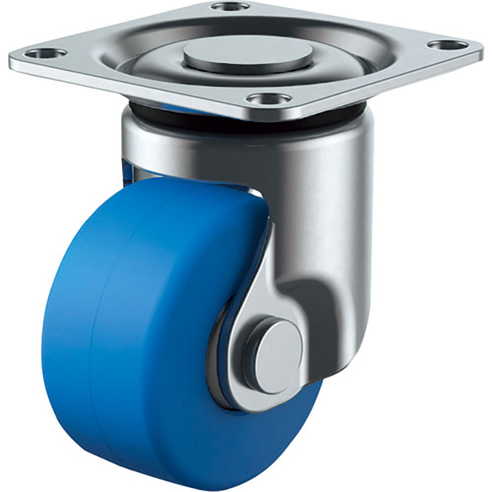 ユーエイ　プレート式　固定　低床キャスター　モノマーキャストナイロン　車輪径５０ｍｍ　　Ｈタイプ　＿