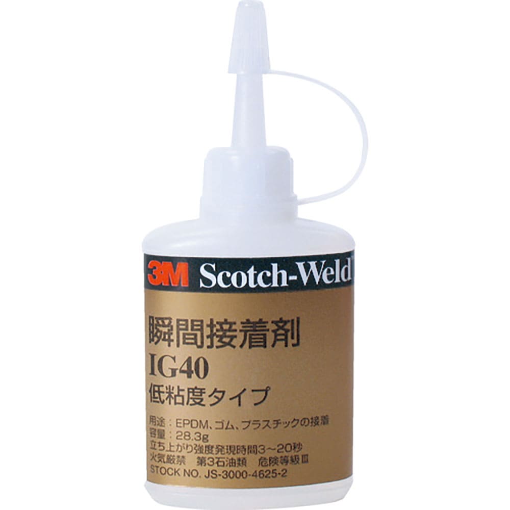 ３Ｍ　Ｓｃｏｔｃｈ－Ｗｅｌｄ　瞬間接着剤　ＩＧ４０　透明　２７ｍｌ　ＩＧ４０　２７ＭＬ＿