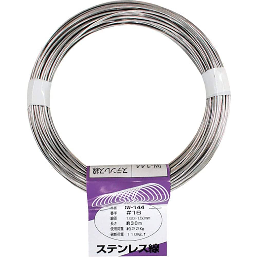 ＷＡＫＩ　ステンレス線　ＩＷ－１４４　＃１６Ｘ３０Ｍ　ＩＷ－１４４＿