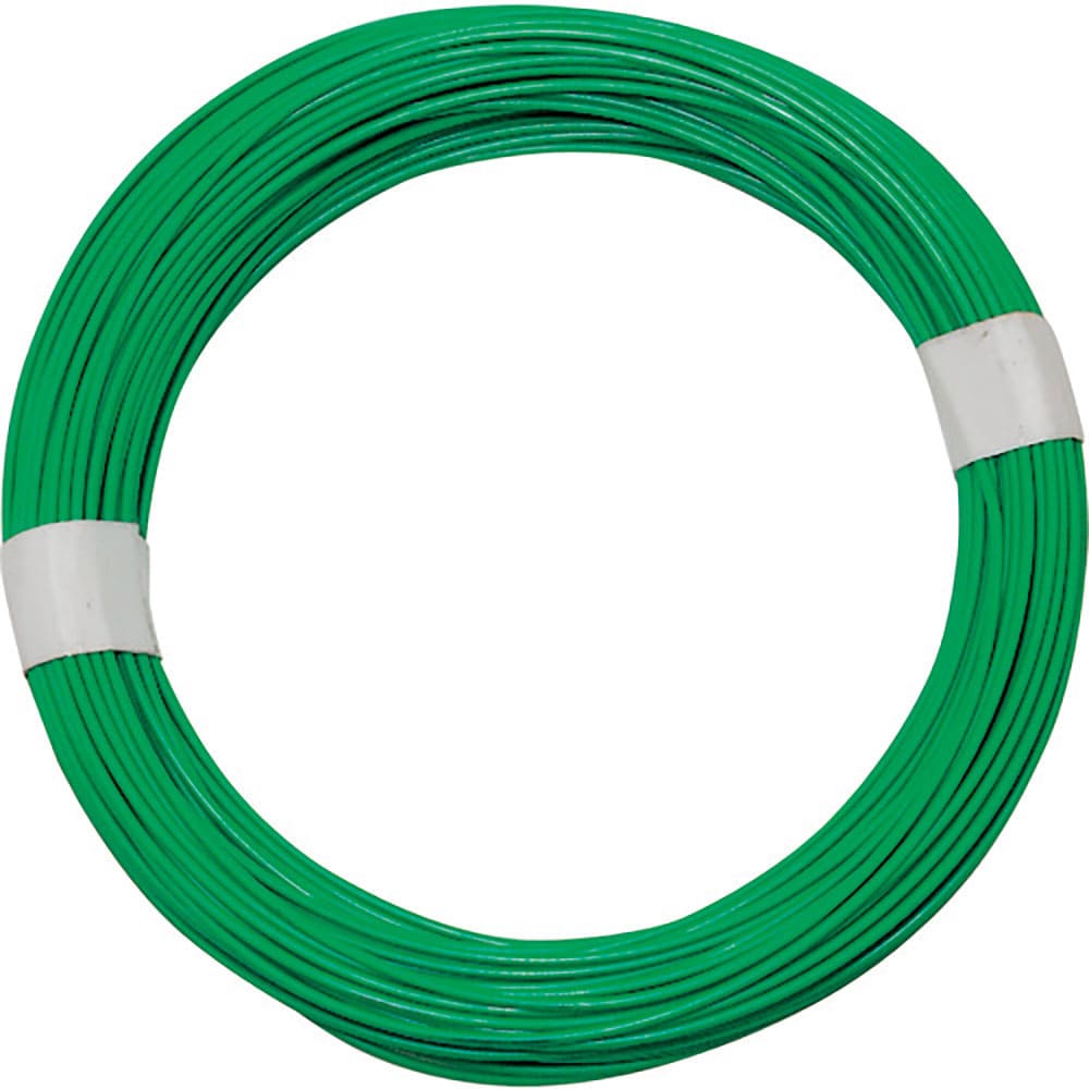 ＷＡＫＩ　カラーワイヤー　緑　番手１６　線径１．５～１．６ｍｍ　長さ３５ｍ　ＩＷ－３４３＿
