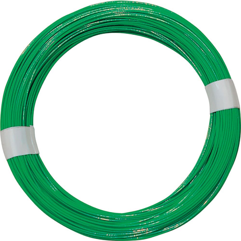 ＷＡＫＩ　カラーワイヤー　緑　番手１８　線径１．１～１．２ｍｍ　長さ６５ｍ　ＩＷ－３５３＿