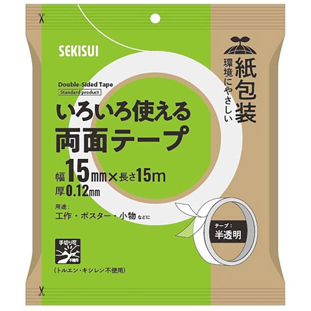 積水　いろいろ使える両面テープ　１５ｍｍｘ１５ｍ　Ｊ５ＭＰＷＴ１＿