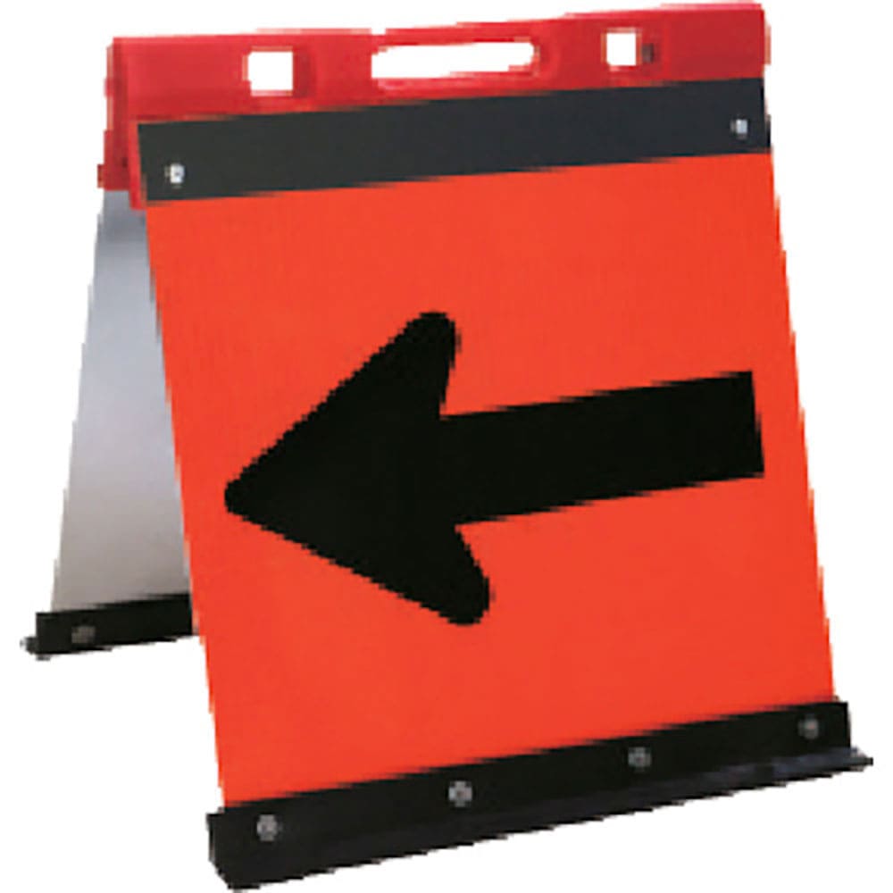 安全興業　方向指示板　ガルバ方向指示板　折りたたみ式　４５０＊４５０　オレンジ　ＪＨＧＯ－４５０Ｐ＿