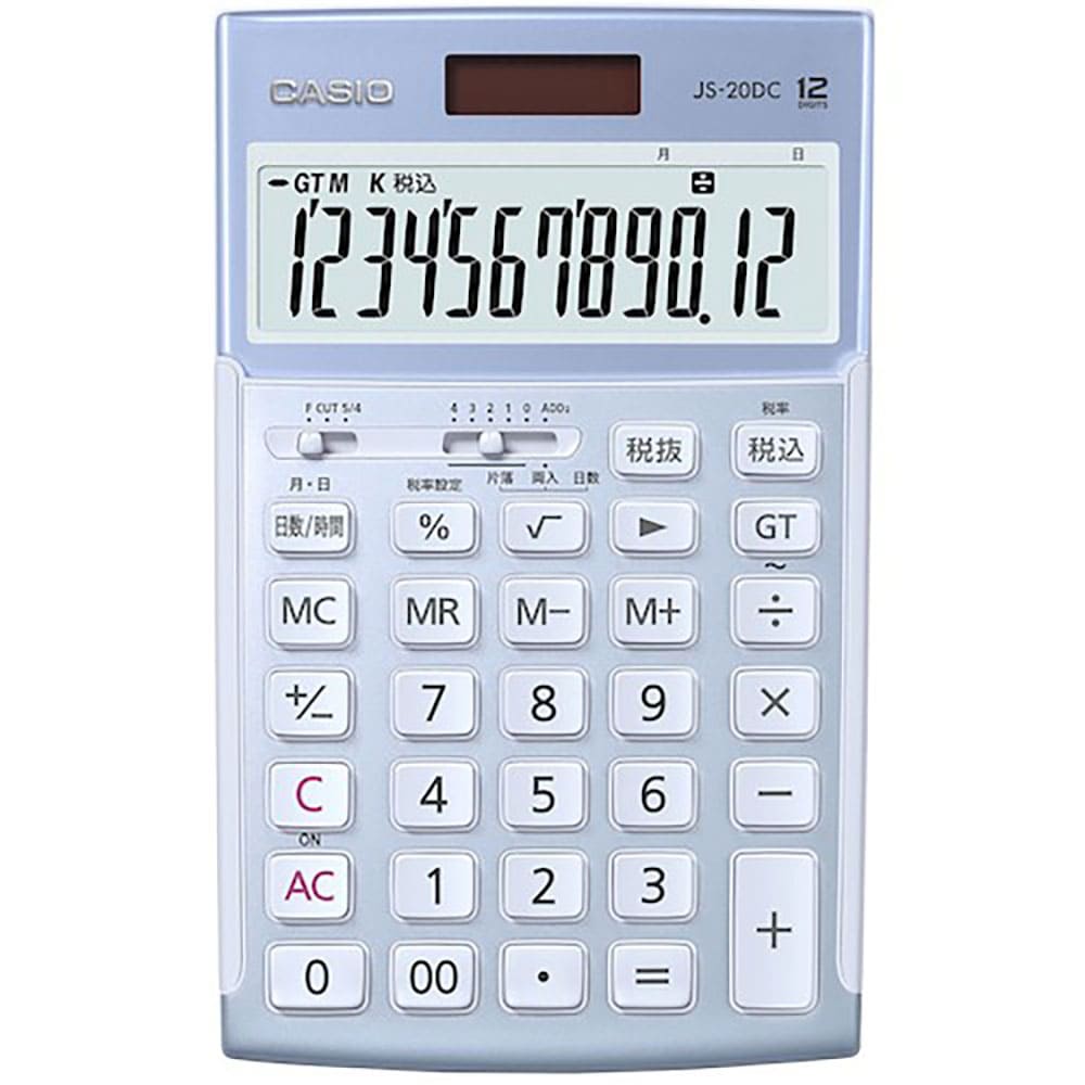 カシオ　本格実務電卓　ブルー　ＪＳ－２０ＤＣ－ＢＵ－Ｎ＿