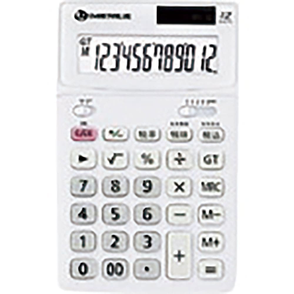 ＪＴＸ　８３００２７）中型電卓　ホワイト　Ｋ０７１Ｊ　　Ｋ０７１Ｊ＿