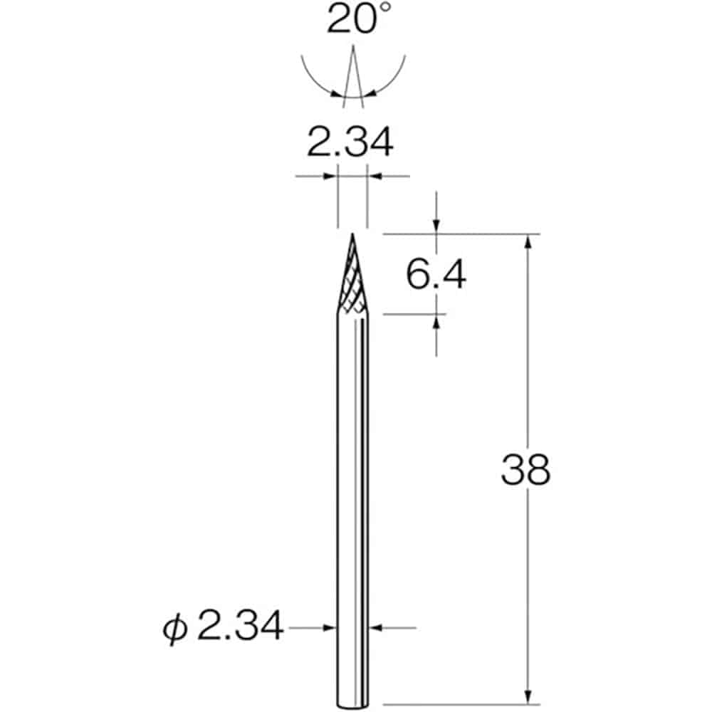 リューター　精密加工用超硬カッターＫ１６７２　Ｋ１６７２＿