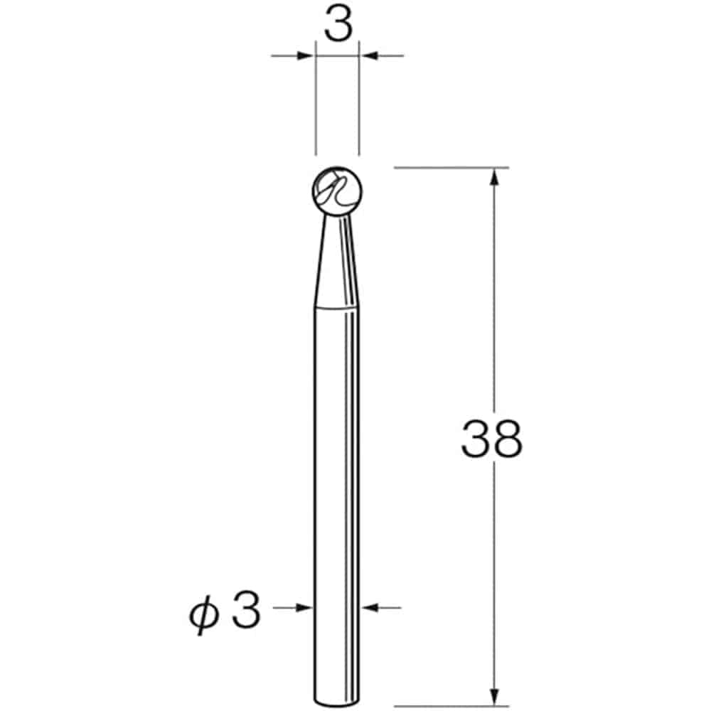 リューター　軽合金用超硬カッター　Ｋ７２１６＿