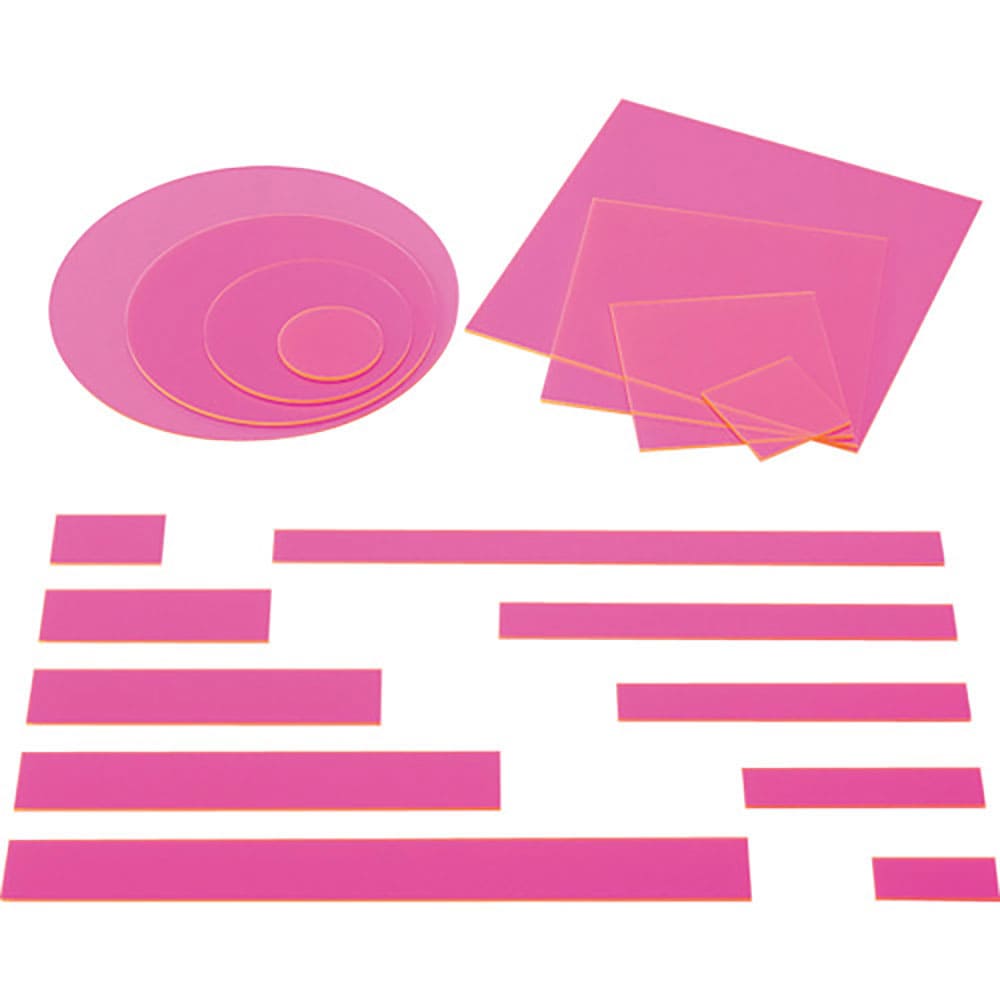 光　アクリル円形　蛍光ピンク　１００ｍｍ丸×２ｍｍ　ＫＡ－１００２＿