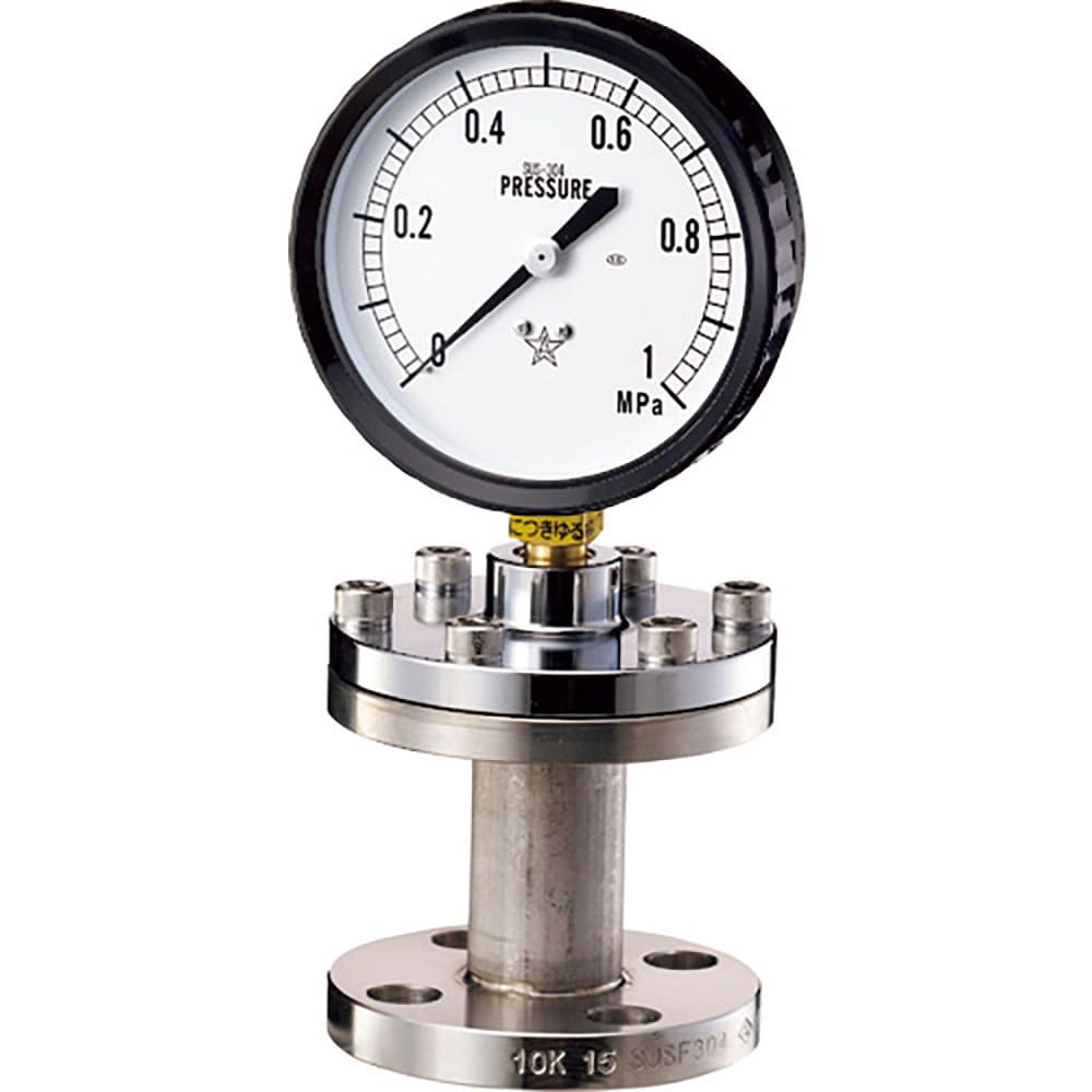 右下　隔膜式圧力計　ＢＦ型　ＫＡ－ＢＦ－２５Ａ－ＰＶＣ－１ＭＰＡ＿