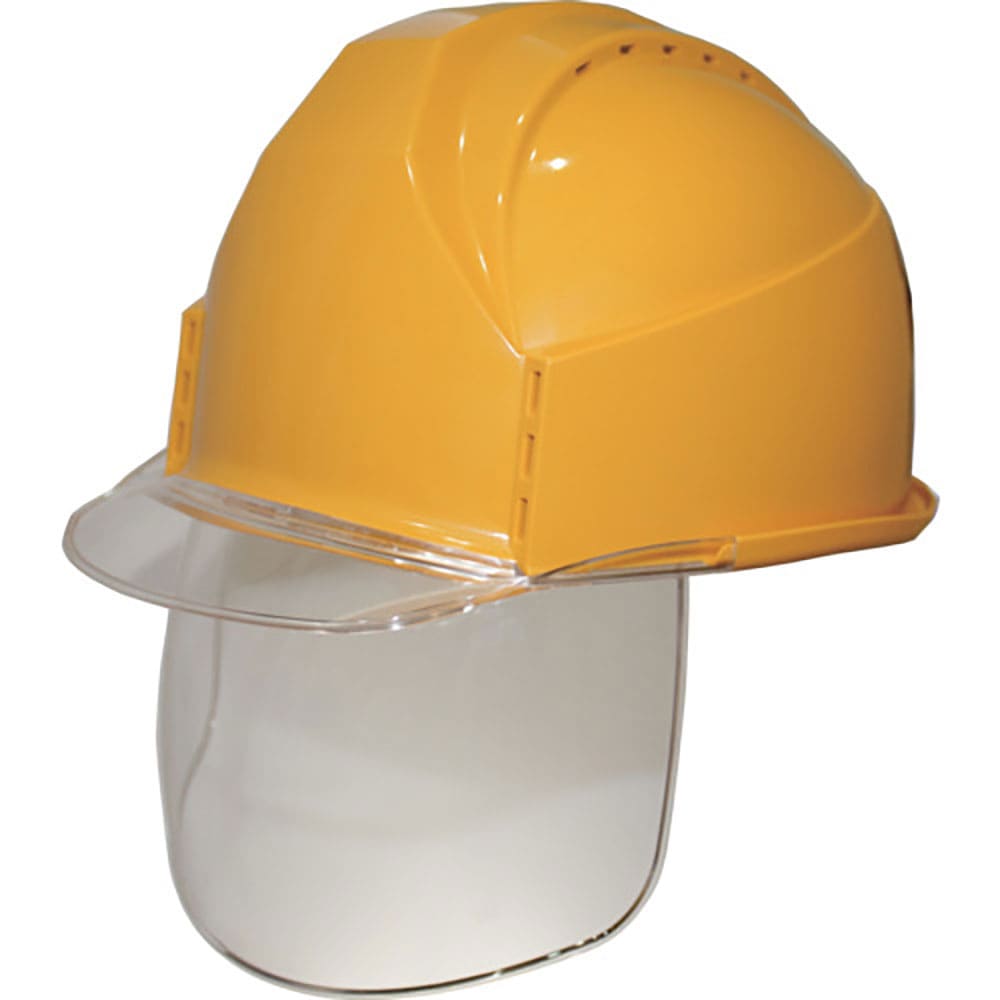 スミハット　ＫＫＣ３Ｓ型　帽体（キイロ）・バイザー（クリア）・シールド付き　ＫＫＣ３Ｓ－Ｂ－１３－＿